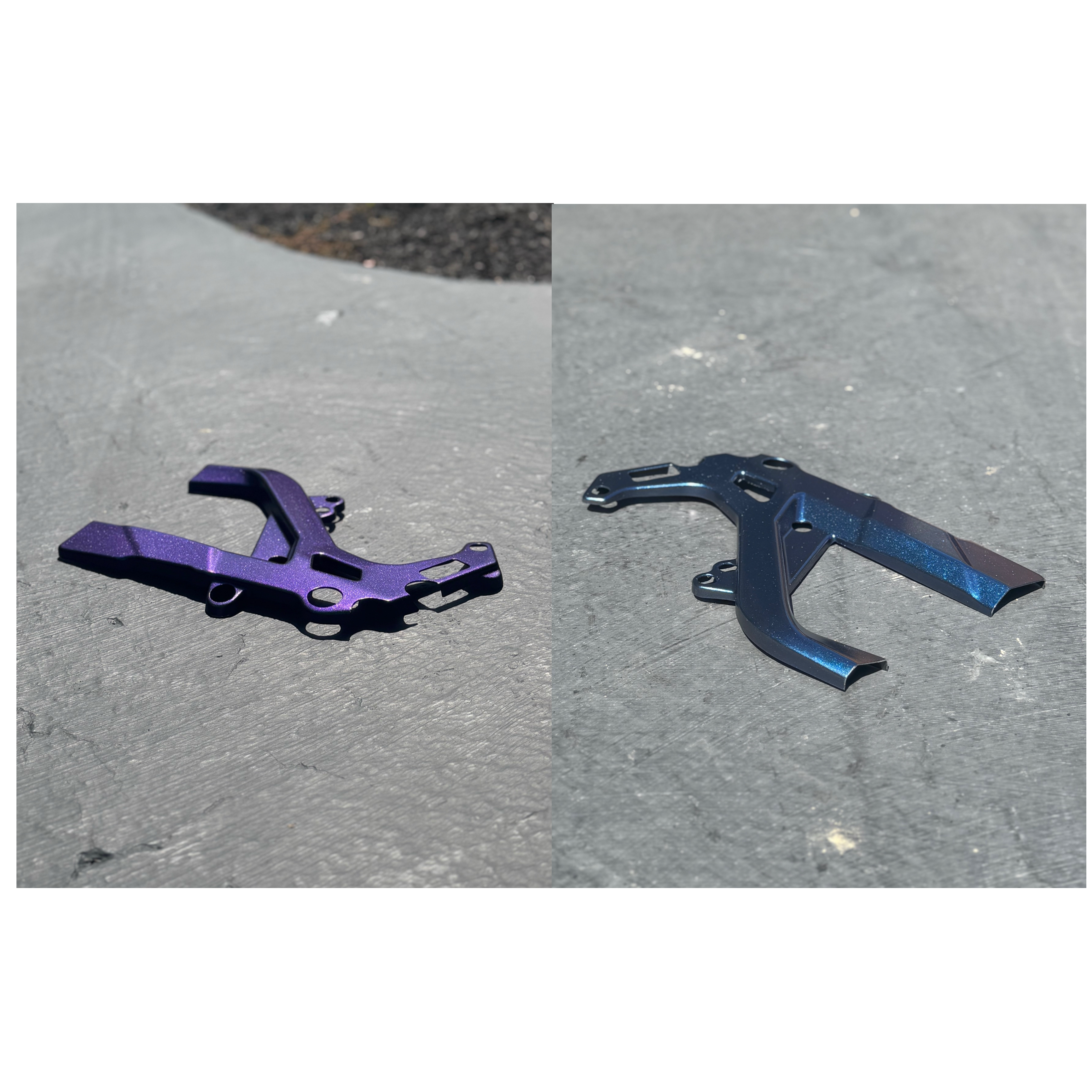 Blue/Purple Color-Changing Surron LBX Frame Guards